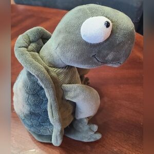 Jellycat Tommy Turtle Plush RETIRED Sitting Green Stuffed Animal